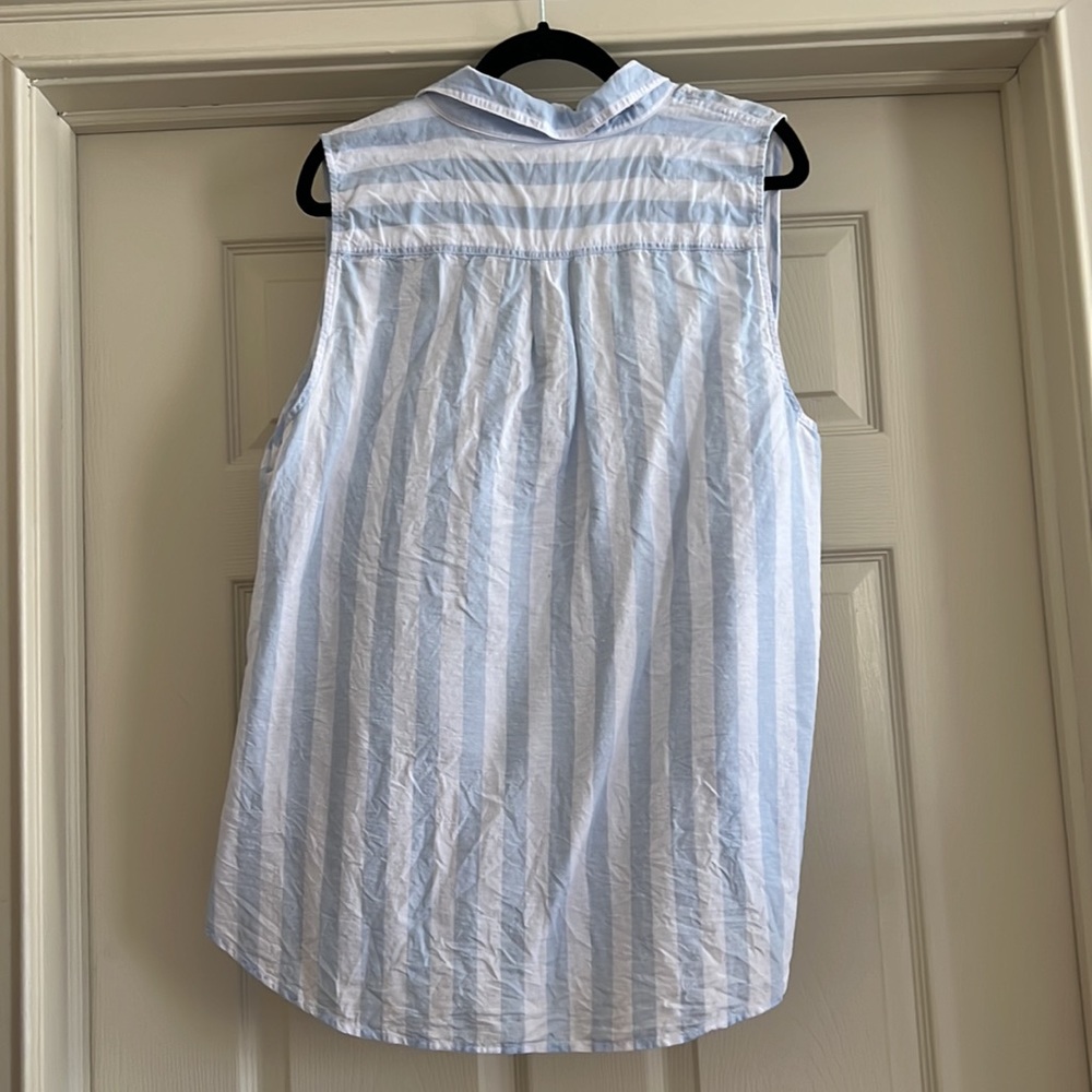 J. Crew factory - women’s linen sleeveless blouse - great condition - size XXL - Picture 2 of 6